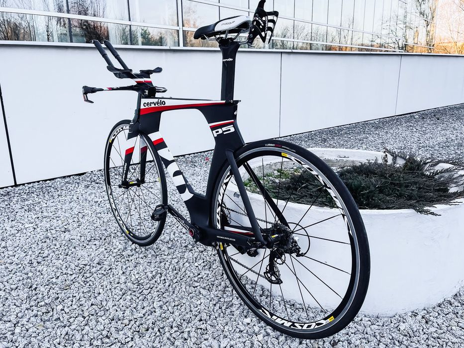 Rower triathlonowy TT Cervélo P5 SIX r 56 Rotor Power, Ceramic Speed