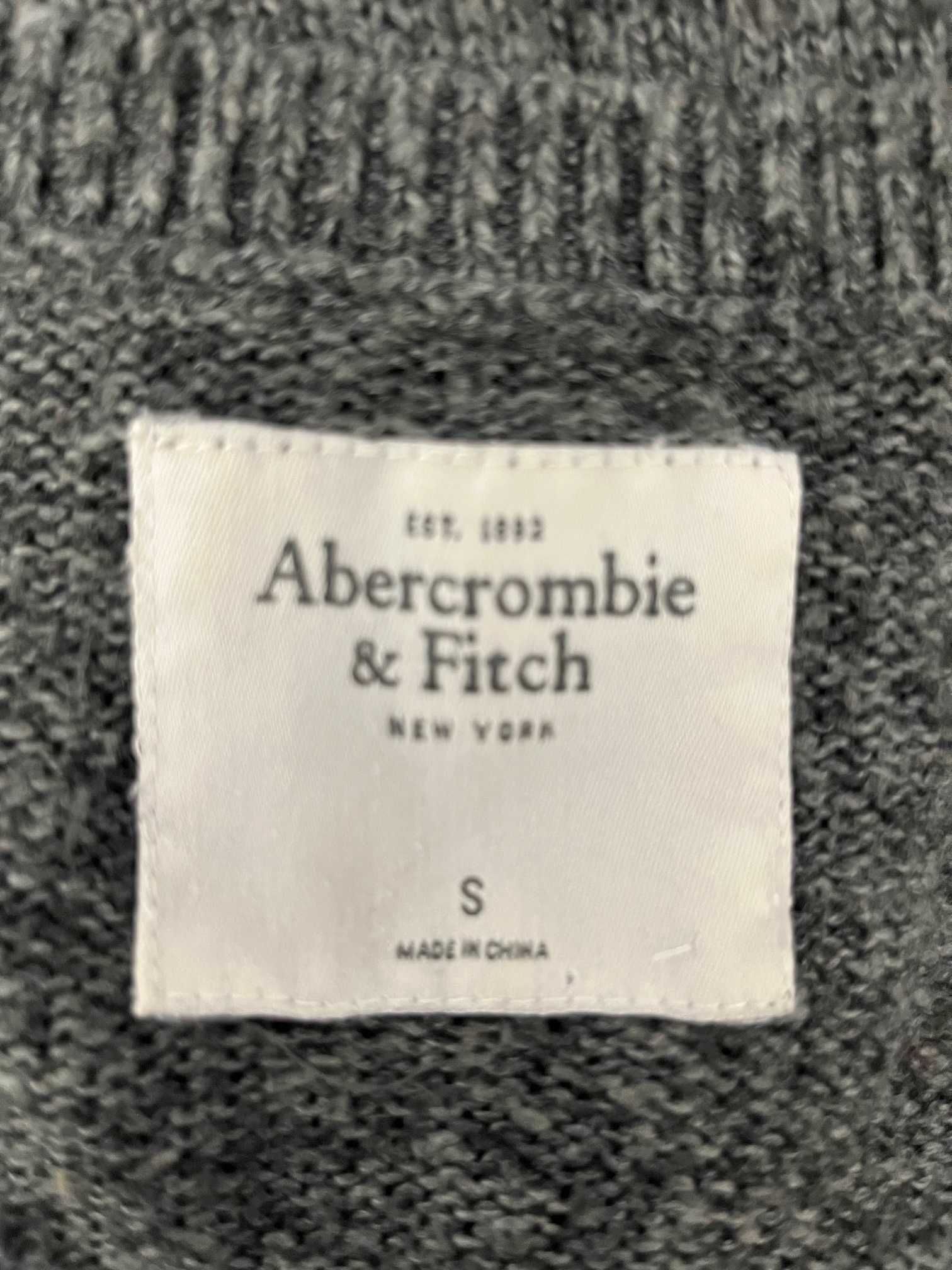 Sweter damski Abercrombie & Fitch kolor szary rozmiar S