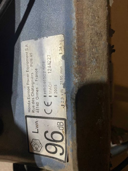 Silnik kosiarka HONDA HRG465C2  2,9kW, kosz na trawę i inne części