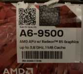 CPU AMD A9500, radeon, AM4