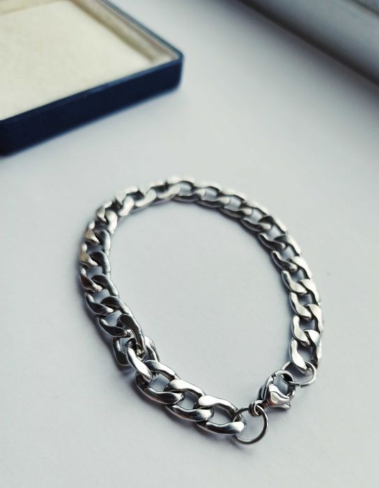 Pulseira de Homem - Aço Inoxidável 17cm (Como Nova)