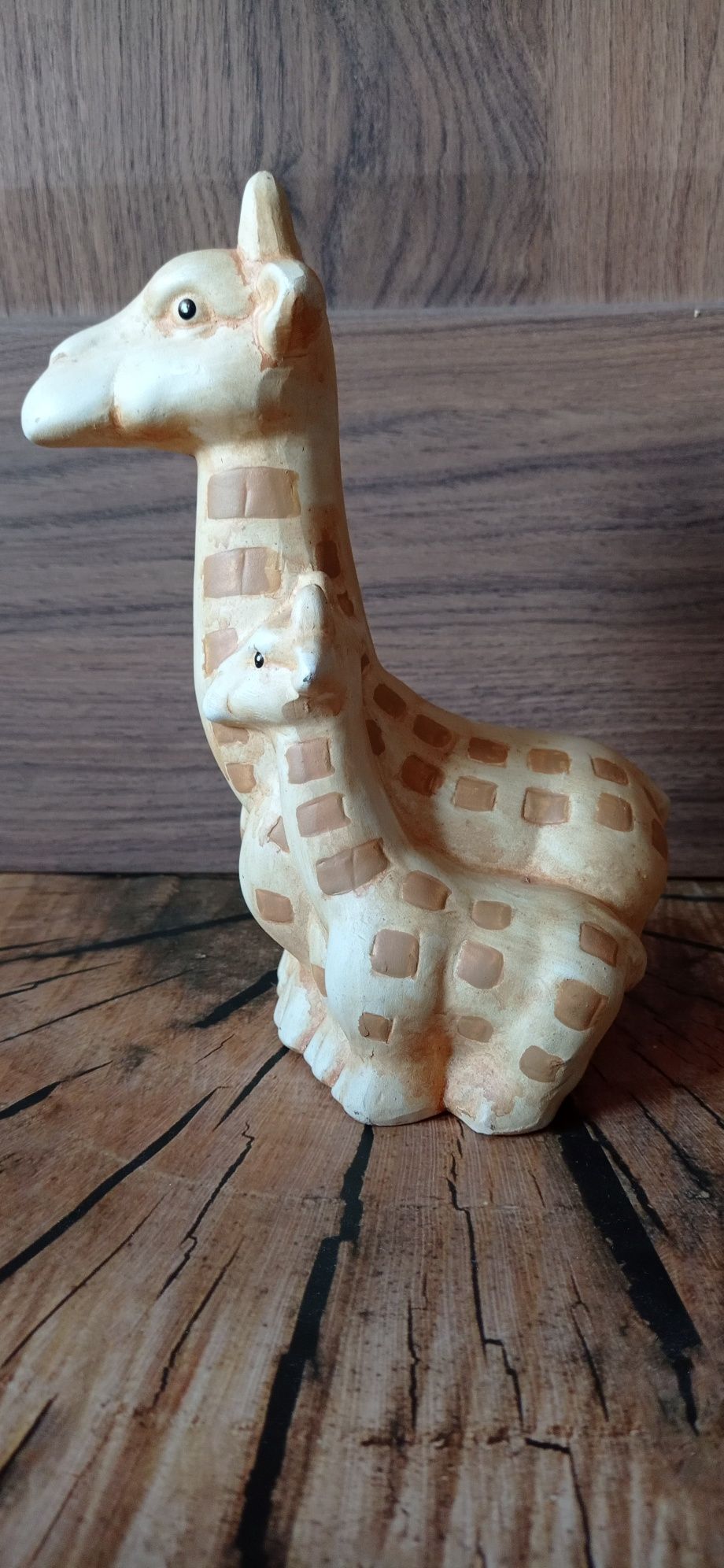 Figurka ceramiczna żyrafy wysokość, ok. 20 cm