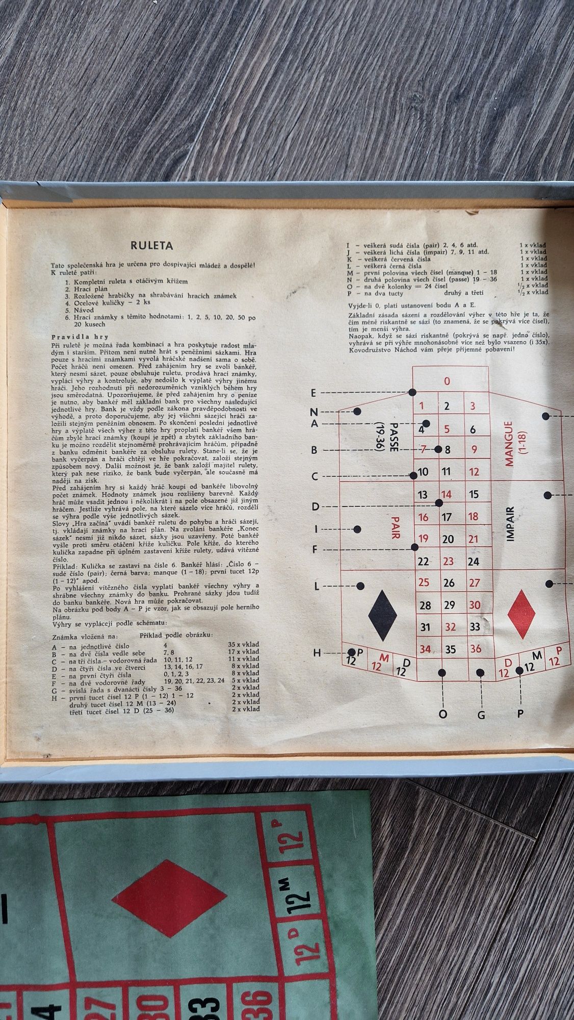 Gra Ruletka PRL NOWA!!! 1971 rok