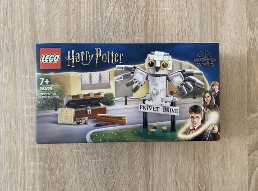 Nowe LEGO Harry Potter 76425 Hedwiga z wizytą na ul Privet Drive 4 new