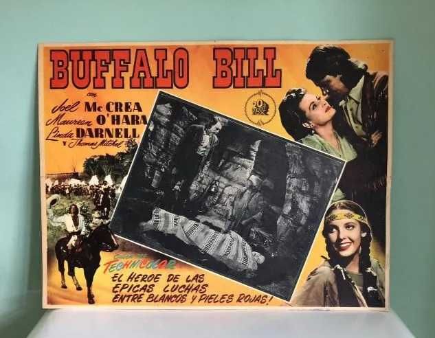 Cartaz de cinema antigo Buffalo bill