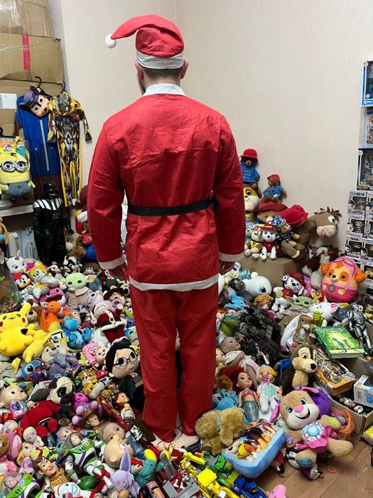 Карнавальный костюм дед мороз санта клаус новый фетр