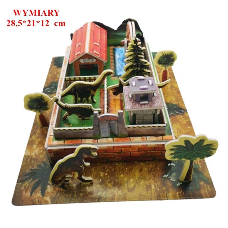 1x puzzle 3d " park dinozaurów"