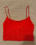 top vermelho simples