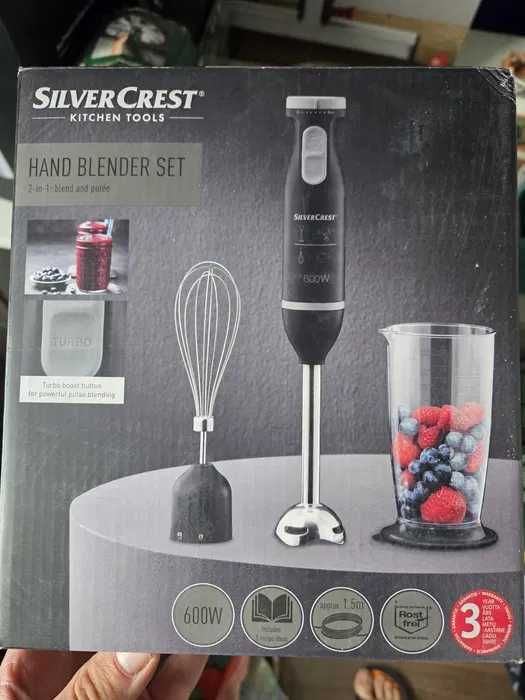 Silvercrest Blender ręczny z zestawem akcesoriów, 600 W, SSMS 600 E5