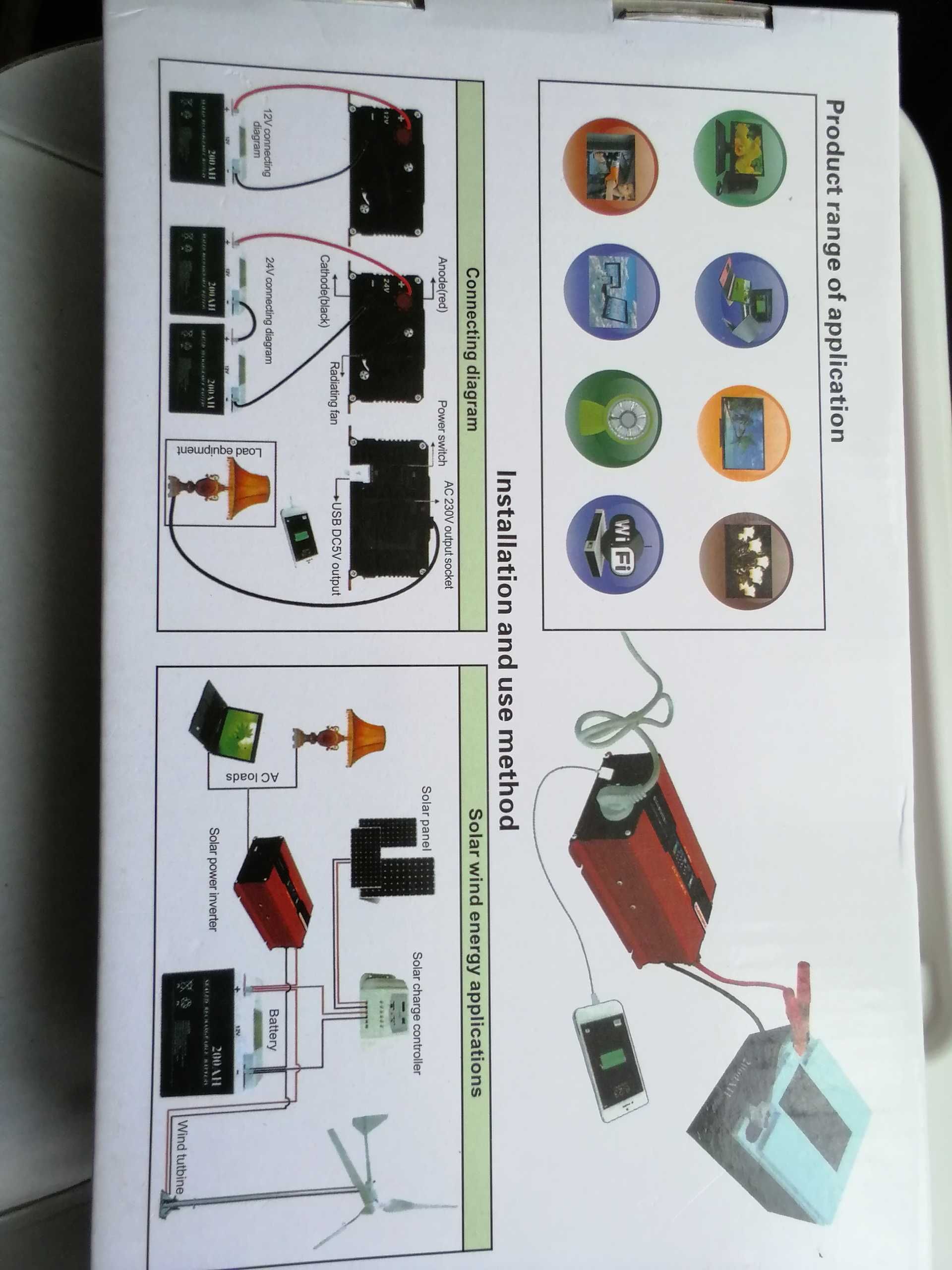 Інвертор DDRADOM 800W+USB ,,чистий синус