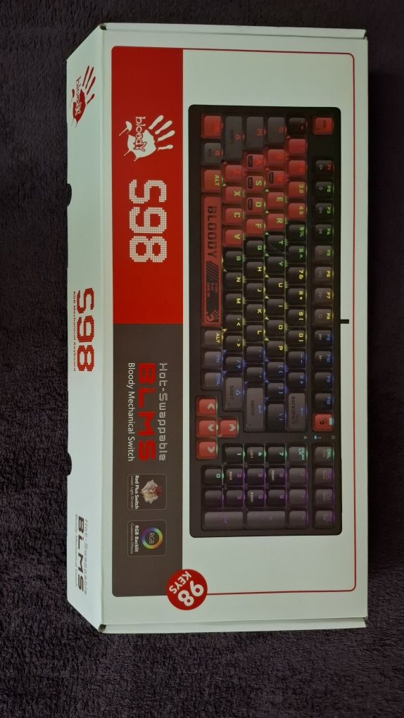 Продам механическую клавиатуру A4Tech S98 Bloody Sports Red