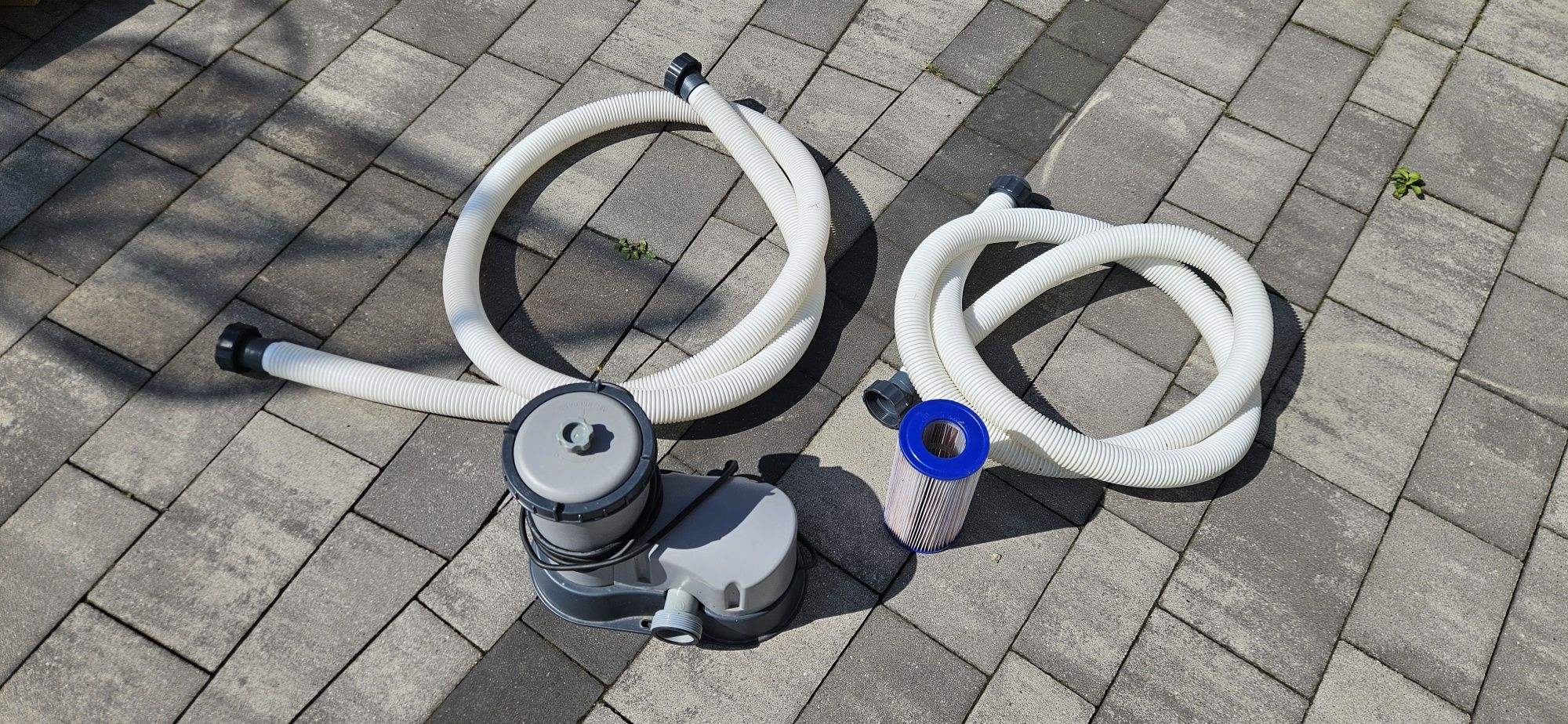 Pompa filtrująca +filtr basenowy Bestway 58389 + 2 węże/rury