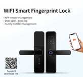 Fechadura Wi-FI * Tuya Smart Life * Controlo APP * Impressão Digital
