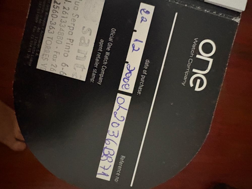 Relógio marca One