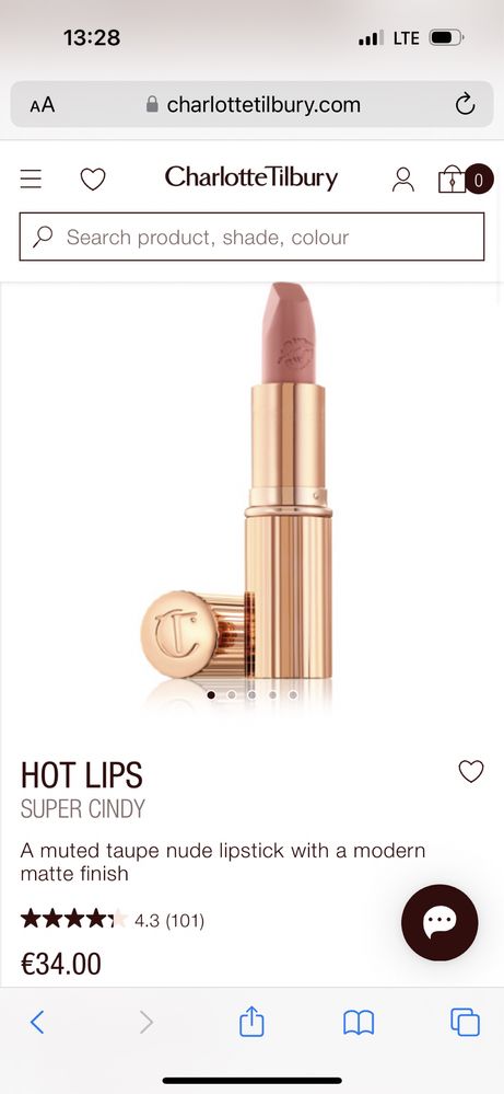 Charlotte Tilbury pomadka do ust nude