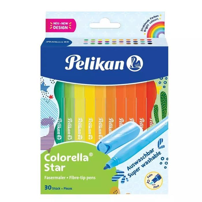 Flamastry Colorella 30 kolory. Pelikan AG. Nowy Produkt