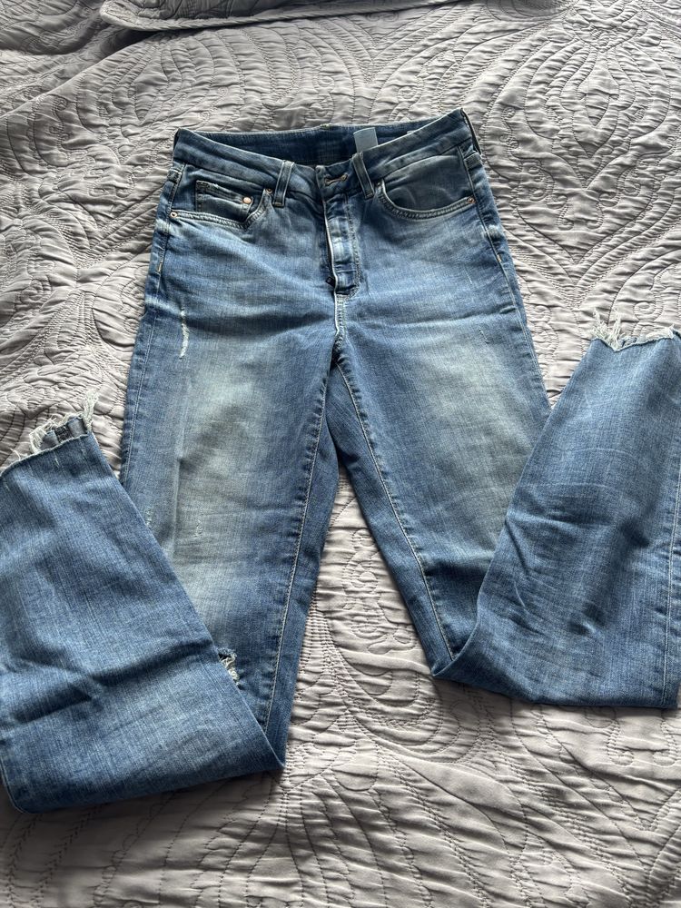 Jeansy damskie H&M niebieskie XS/S