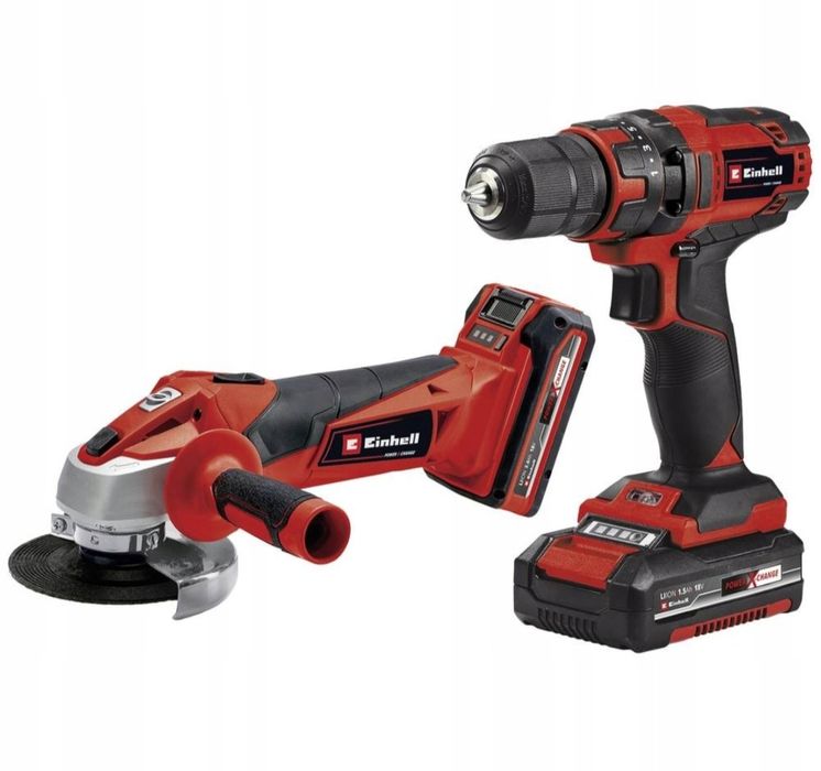 Zestaw wkrętarko-wiertarka + szlifierka Einhell TC-TK 18 Li Kit