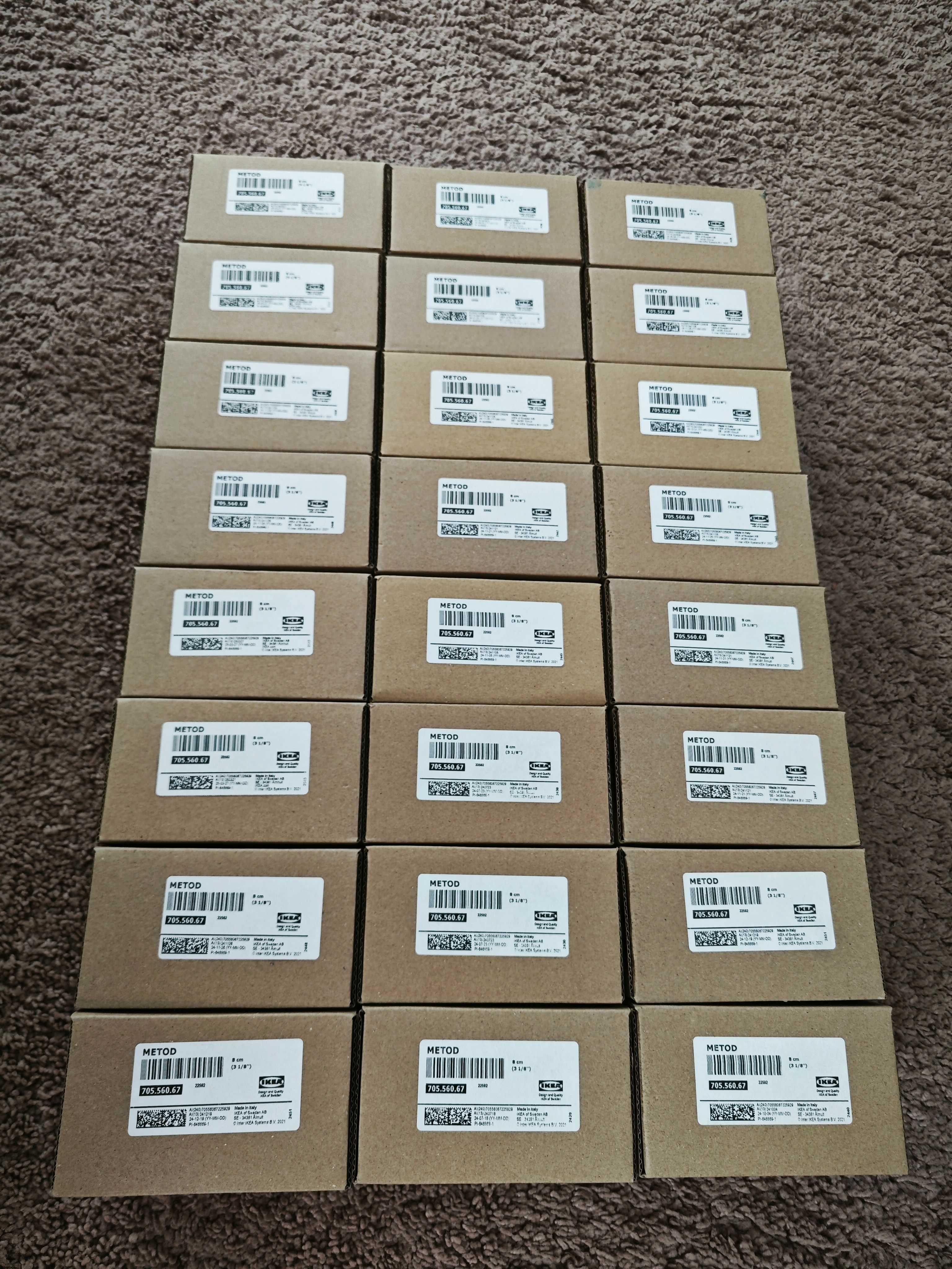 25x Nóżki do mebli kuchennych (50 sztuk) IKEA METOD 80mm