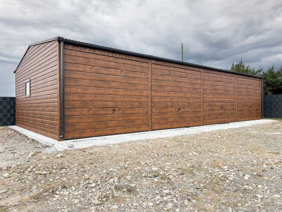 Hala blaszana / stalowa 10x6m z wiatą 4m Garaż blaszany TRANSTAL