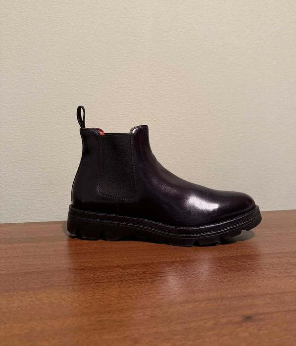 Челсі Santoni, Італія оригінал, розмір 39, колір Navy, натур. шкіра