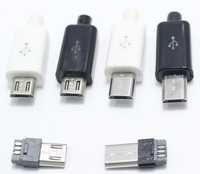 Разборные Type-C, USB-А 2.0, microUSB, Lightning