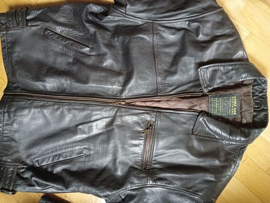 Kurtka skórzana vintage XL/XXL skóra j. ochnik pilotka bomberka
