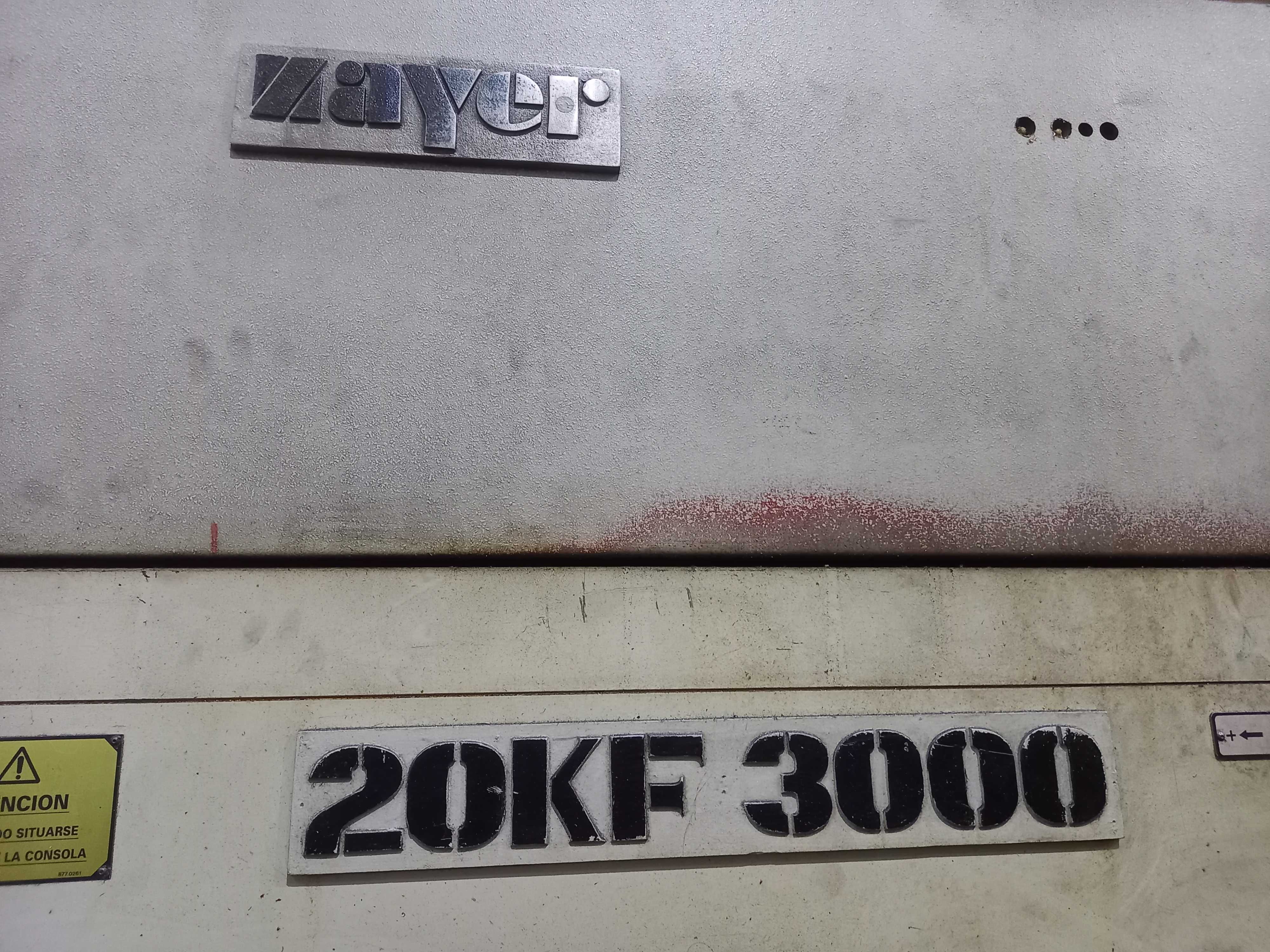 Fresadora CNC - ZAYER 20KF 3000 (dimensões de maquinação 2700x1250)