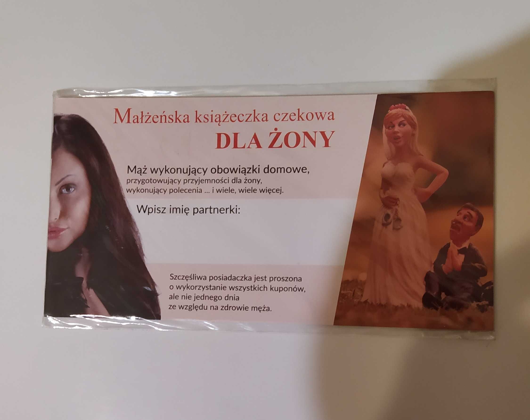 Książeczki czekowe dla żony, męża