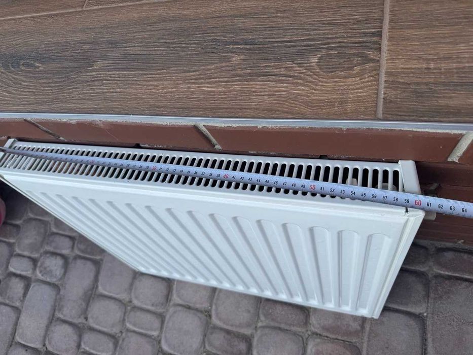 Радіатор сталевий, батарея для опалення біла Bauger 60*50*6
