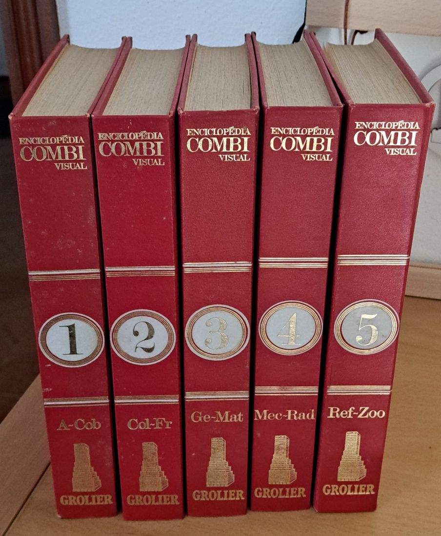 Enciclopédia Combi Visual (5 vol.) - Grolier