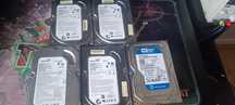 5 sztuk dysków twardych HDD