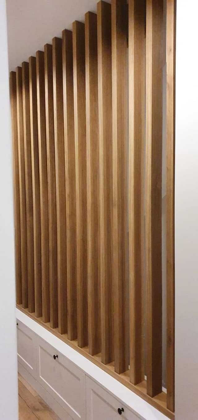 Lamele drewniane Ścianka działowa / ażurowa / balustrada