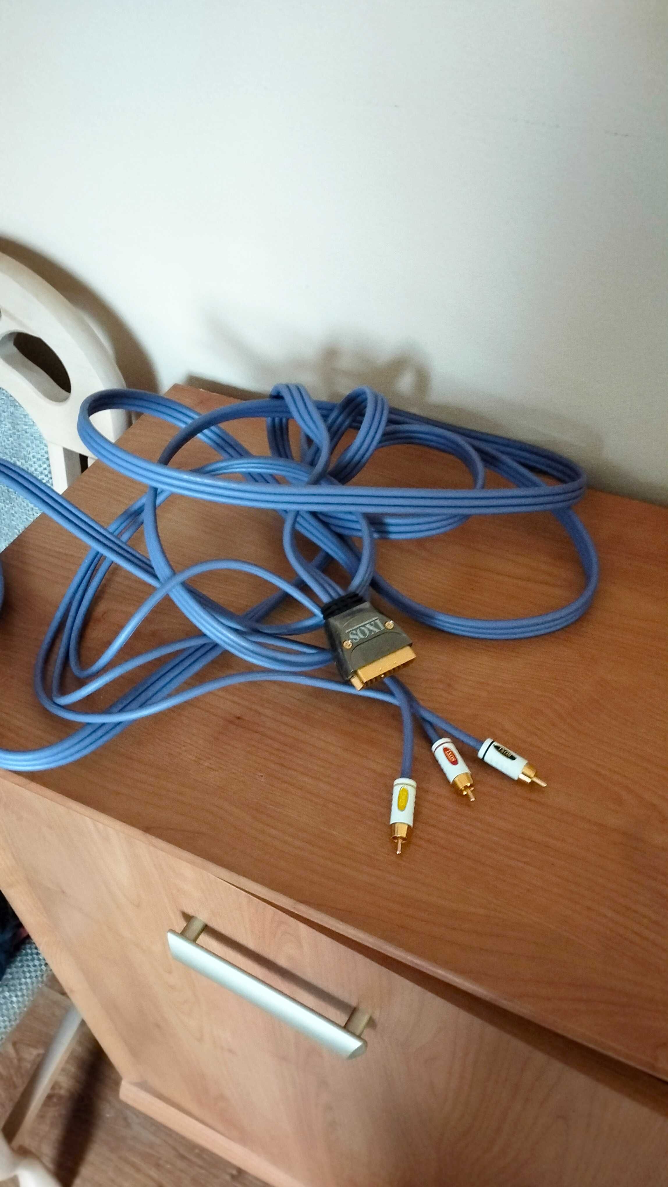 Przewód kabel IXOS 142 3x RCA to Scart Lead 4.5m