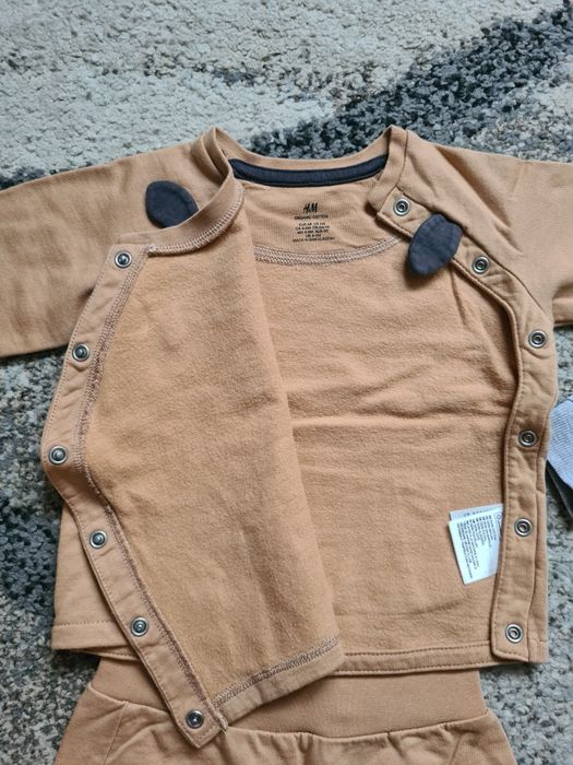 2 komplety H&M i Coccodrillo rozmiar 68 cm