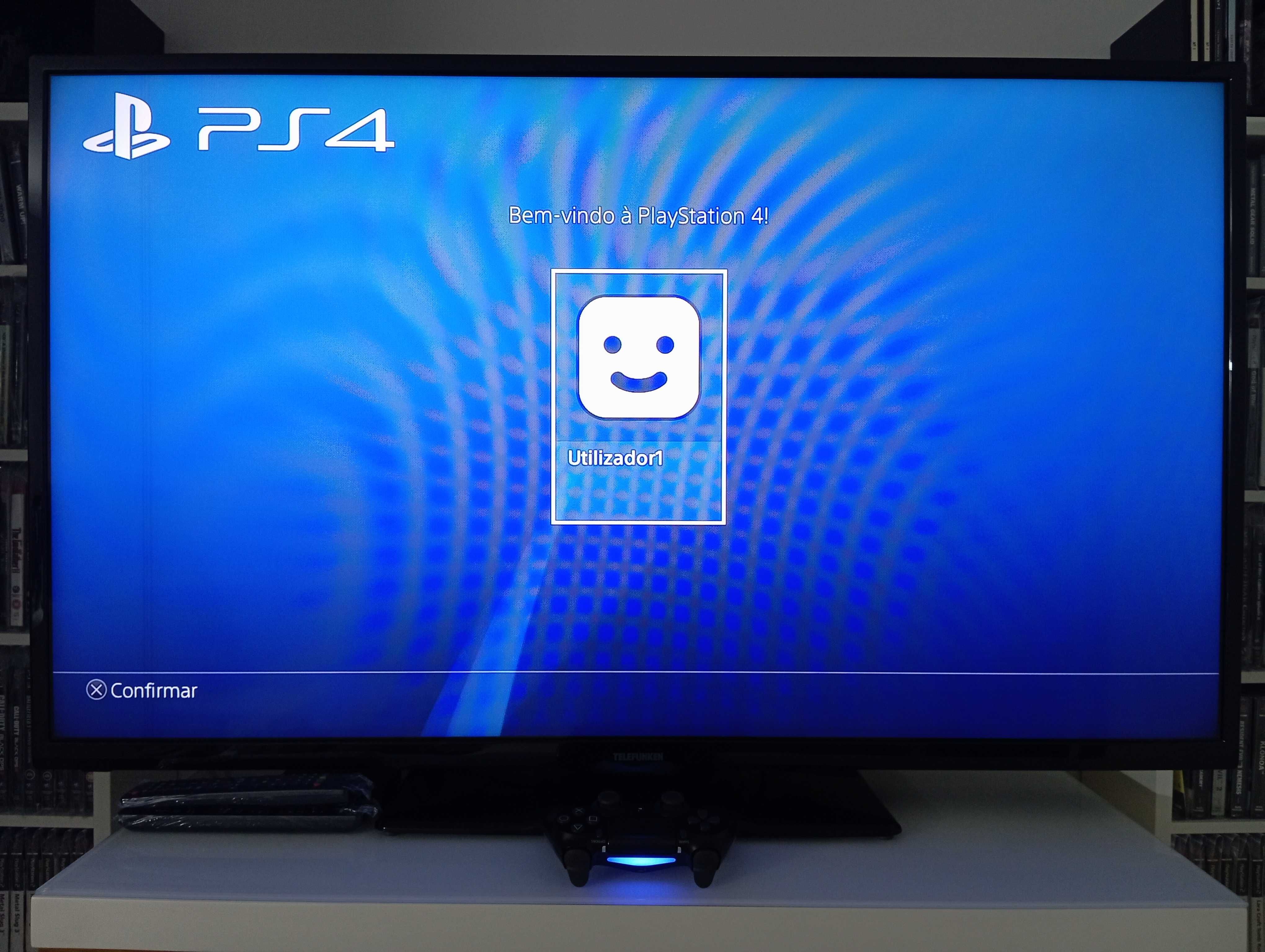 PS4 PRO 1TB 4K, comando Sony, FIFA 18 NBA 2k19, retomo jogos PS1PS2PS3