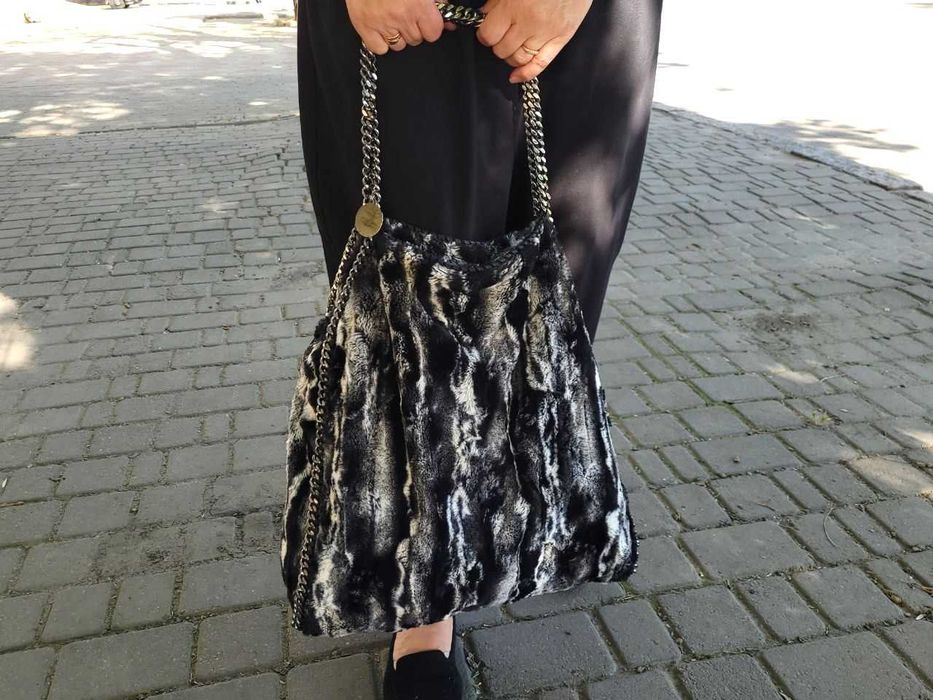 Женская меховая сумка Stella McCartney Fur Falabella Tote Оригинал