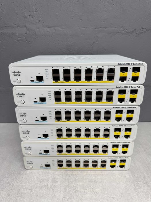 Коммутаторы 12 Poe Cisco Catalyst WS-C2960C-12PC-L безнал/гарантия