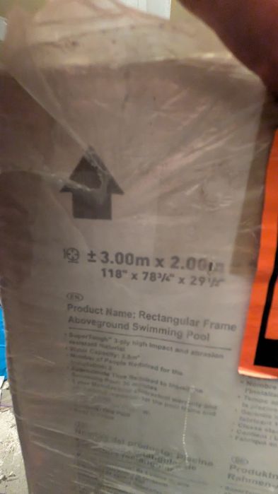 Piscina Intex 3 X 2 X 0.75 com bomba e acessórios