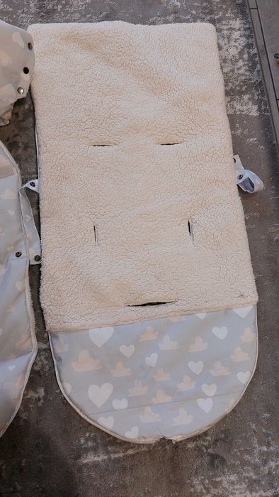 Зимовий конверт, конверт для дитини  0-24 місяців 2 муфти