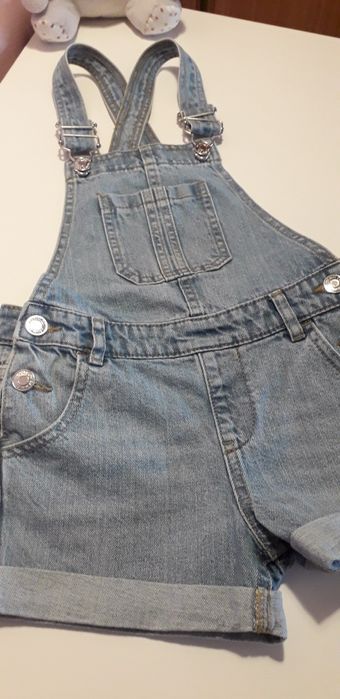 Jardineira Denim 4/5 Anos