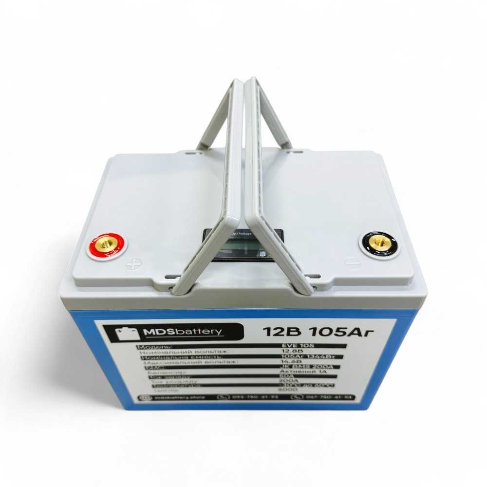Акумулятор LifePO4 EVE 105Ah 12V BMS 200A/50A Bluetooth  ДБЖ (UPS)