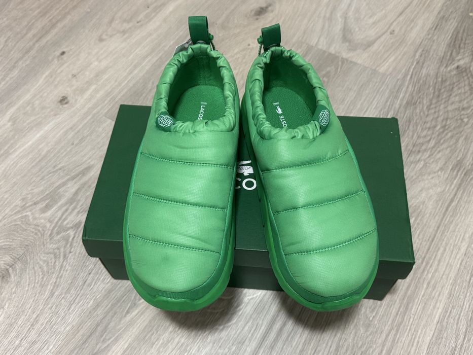 Взуття Lacoste Nylon Serve Slipper зелене 43