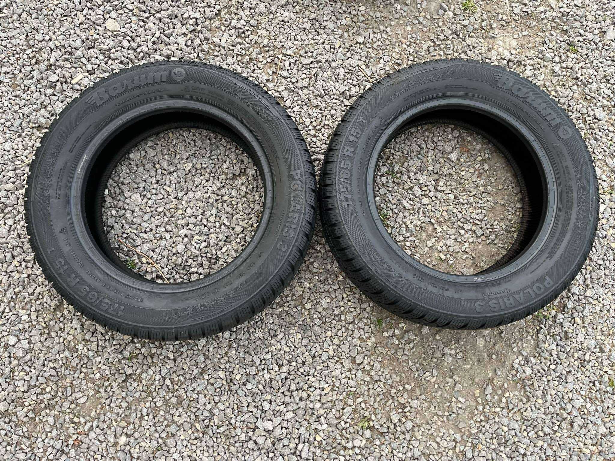 Opony 175/65R15 Barum Polaris 3 Zima 2sztuki 6,08mm bieżnika