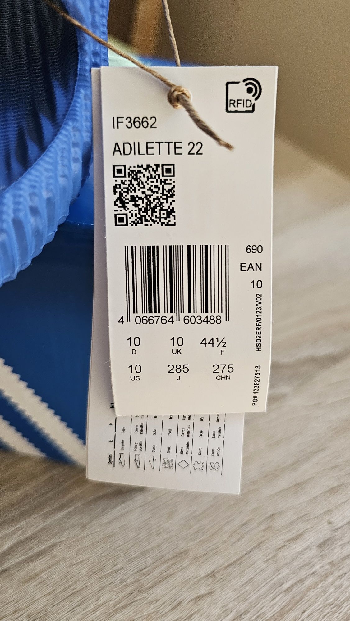 Adidas Adilette 22 Blue Bird roz. 44,5