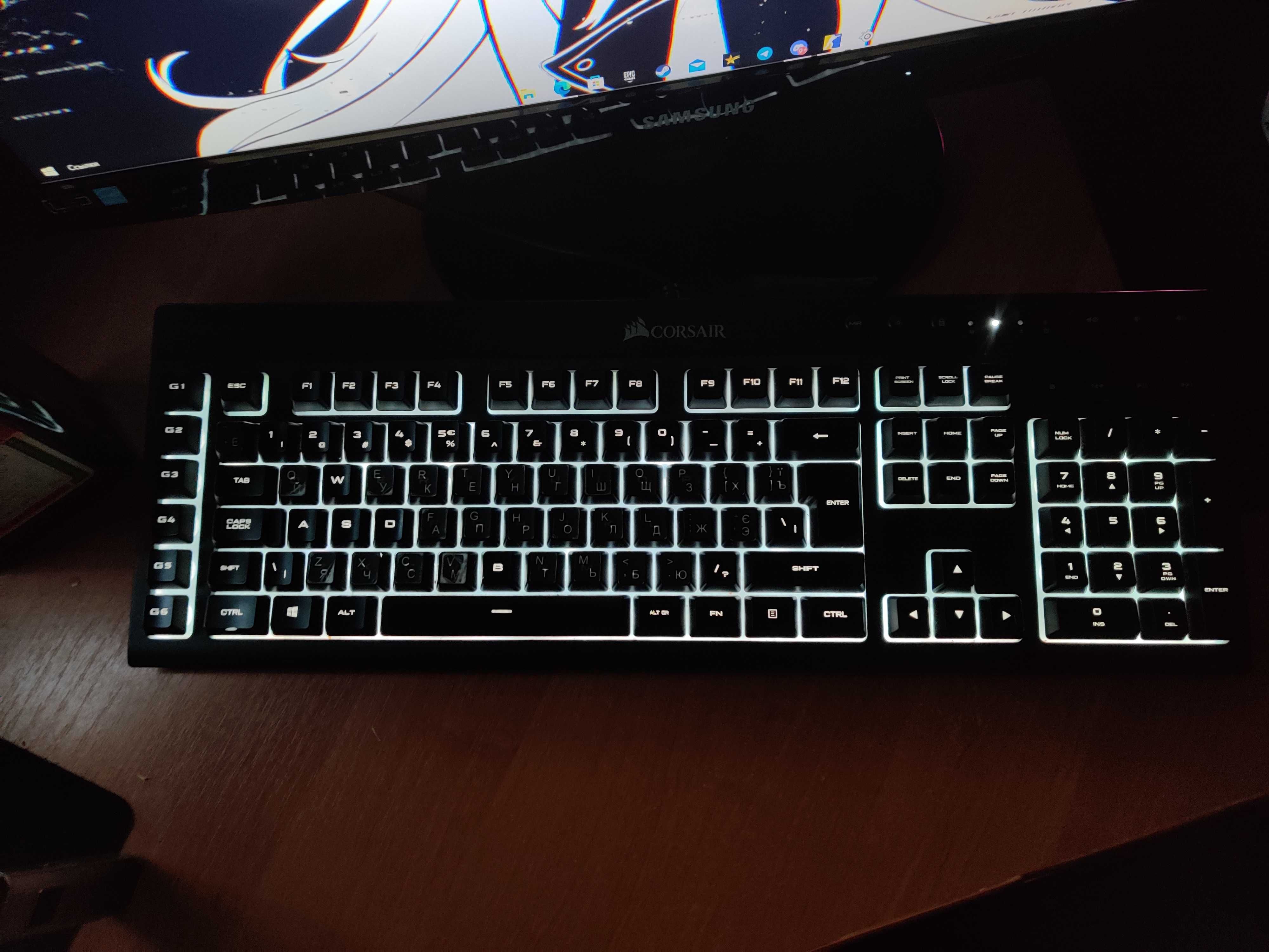 Геймінгова клавіатура Corsair K55 RGB Keyboard