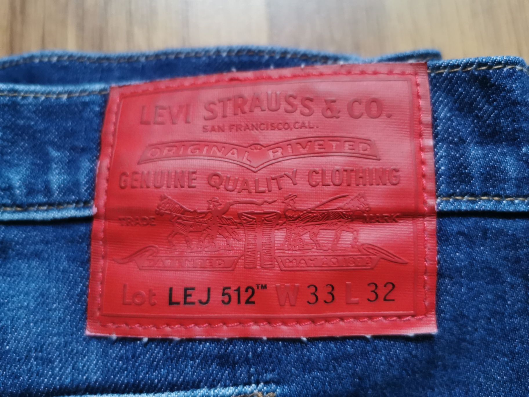 Levi's lot lej 512 W33 L32 engineered spodnie jeansowe jeansy Levis