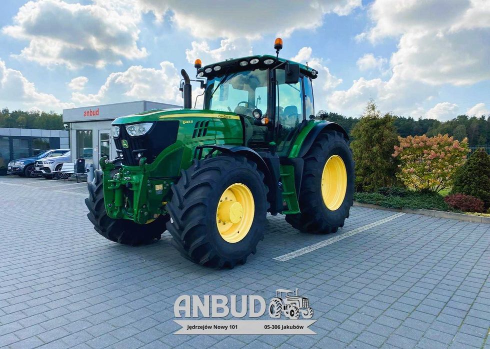 John Deere 6145 R  Firestone 100% 6150 Pneumatyka Tuz JD 6155 M