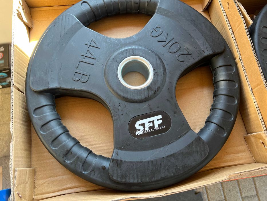 Obciążenie Olimpijskie 51mm żeliwne ogumowane typu kierownice 2x 20kg