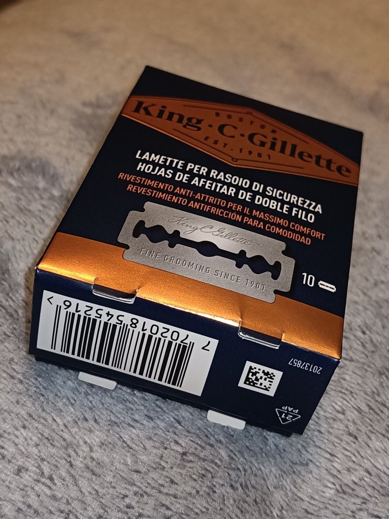 Gillette King C. 10 opakowań po 10 sztuk Oryginał